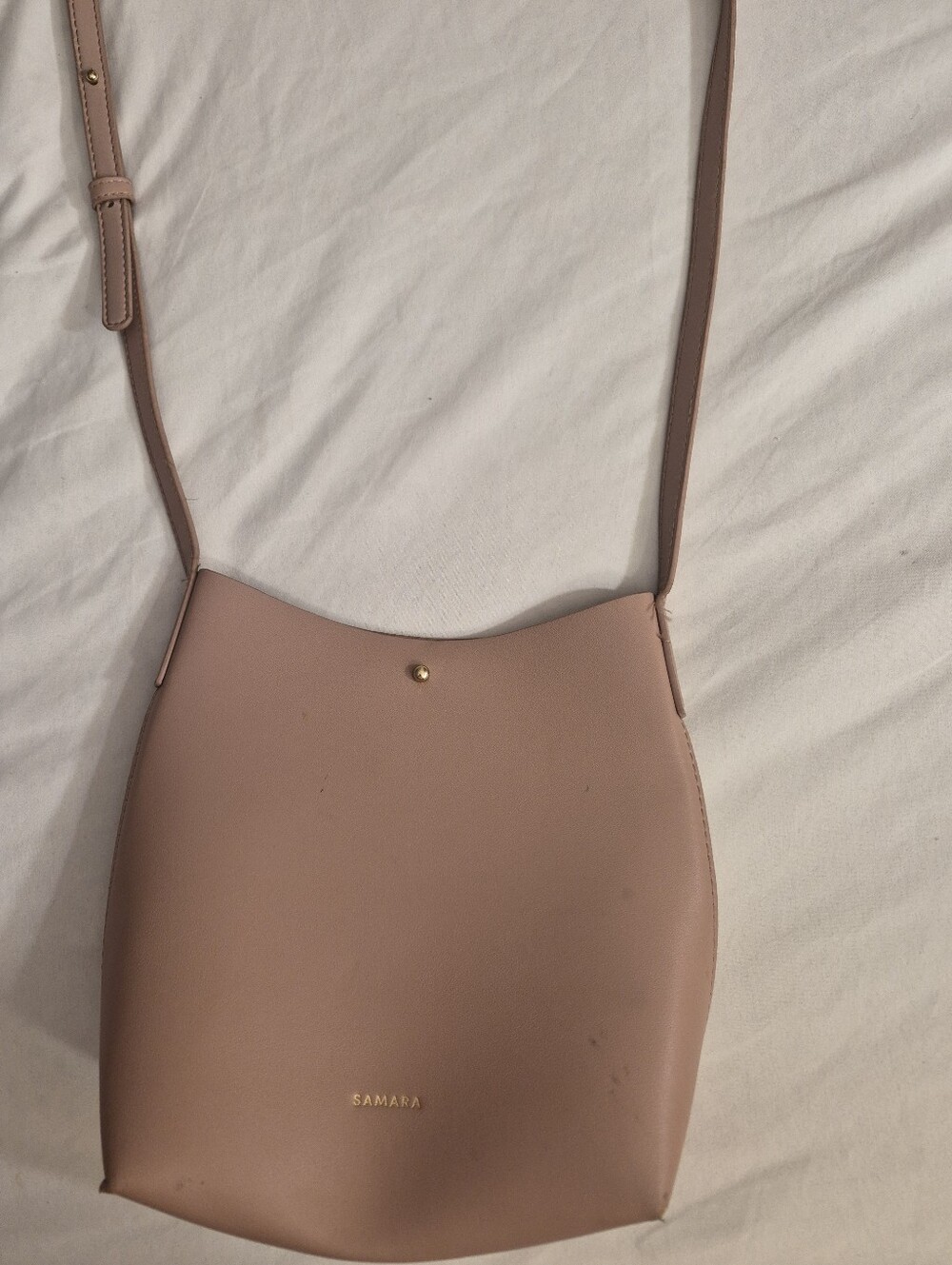 SAMARA Blush Mauve Crossbody Bag - Sleek Everyday Shoulder Bag
